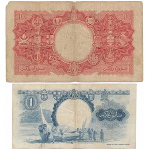 Malaya and British Borneo, 10 Dollars 1953 & 1 Dollar 1959 (2pcs)