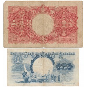 Malajsie a Britské Borneo, 10 dolarů 1953 a 1 dolar 1959 (2ks)