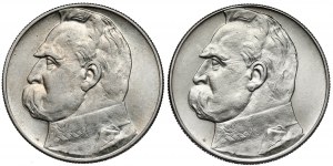 Piłsudski 10 złotych 1936-1939, zestaw (2szt)
