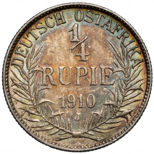 Deutsch-Ostafrika, 1/4 rupie 1910-J