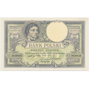 500 Zloty 1919 - hoher Zähler