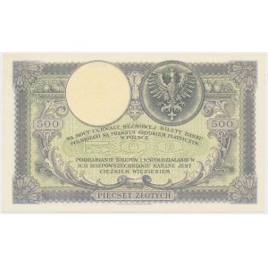 500 zlotých 1919 - vysoký čitateľ