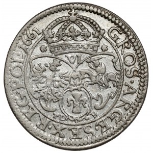 Ján II Kazimír, šiesty Krakov 1661 TLB - ozdobný štít - veľmi vzácny