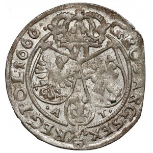 Jan II Kazimierz, Szóstak Bydgoszcz 1666 AT