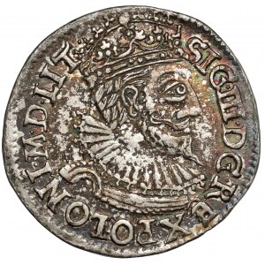 Sigismund III Vasa, Trojak Olkusz 1592 - small head - rare