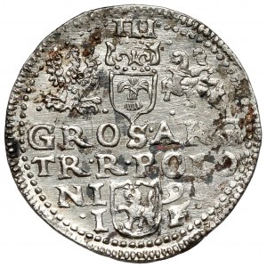 Zygmunt III Waza, Trojak Olkusz 1596 - ozdobna korona