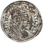 Sigismund III Vasa, Trojak Olkusz 1596 - decorative crown