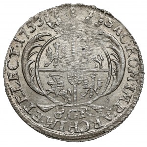 August III Sas, Leipzig 1753 double gold coin - 8 GR