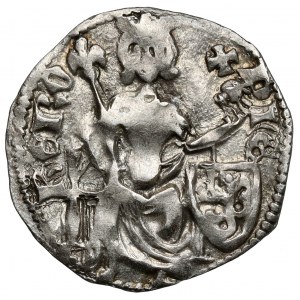Cyprus (križiacke a kresťanské štáty vo východnom Stredomorí), 1/2 penny (14. storočie)