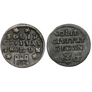 Augustus III Saxon, Shelag Torun 1761 and Danzig 1763 (2pc)