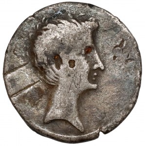 Octavian Augustus (27 v. Chr.-14 n. Chr.) Denar - selten