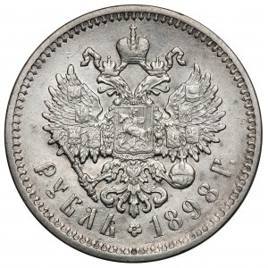 Russia, Nicholas II, Ruble 1898 AG