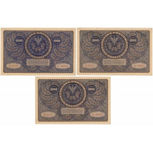 1,000 mkp 08.1919 - III SERJA C and E (3pcs)