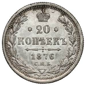Russia, Alexander II, 20 kopeks 1876