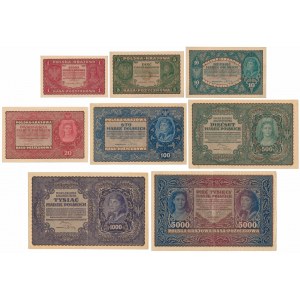 Set of Polish brands 1919-1920 (8pcs)