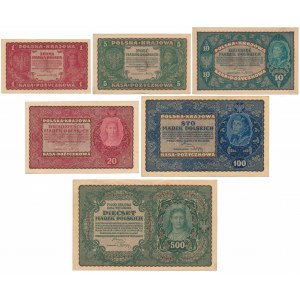 Sada 1 - 500 mkp 08.1919 (6ks)