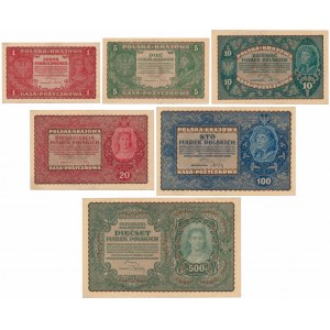 Set 1 - 500 mkp 08.1919 (6pcs)