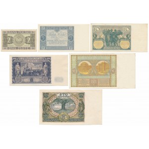 Satz schöner Banknoten von 1929-1936 (6Stück)