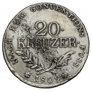 Austria, Tirol, Andreas Hofer, 20 kreuzer 1809