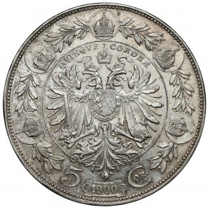 Rakúsko-Uhorsko, František Jozef I., 5 korún 1900