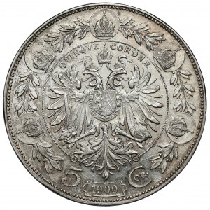 Austria-Hungary, Franz Joseph I, 5 corona 1900