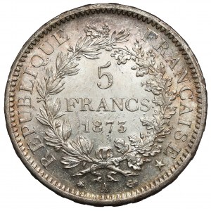 Frankreich, 5 Franken 1873-A