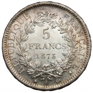 France, 5 francs 1873-A