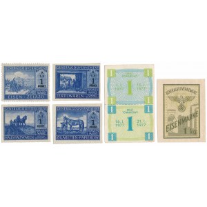 Stamps and premium cards, mainly from the General Government (6pc)