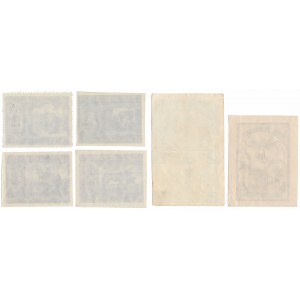 Stamps and premium cards, mainly from the General Government (6pc)