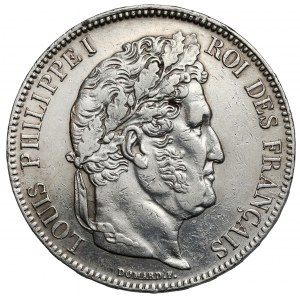 Francie, 5 franků 1837-B
