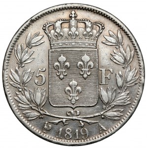 Frankreich, 5 Franken 1819-A