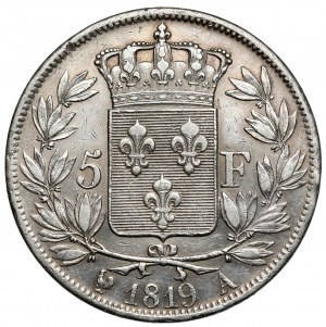 France, 5 francs 1819-A