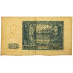 50 złotych 1941 - bez poddruku, serii i numeru - szerokie marginesy