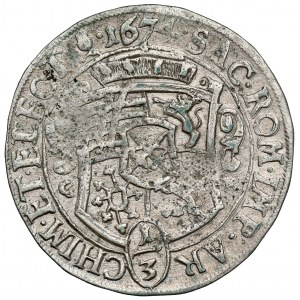 Sachsen, Johann Georg II, 1/3 taler 1674 CR