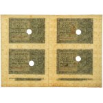 1 zlotý 1941 - BE - nerozrezaný fragment listu - vymazaný