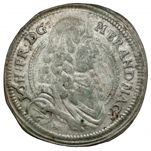 Brandenburg-Ansbach, Johann Friedrich, 1/6 Taler 1676