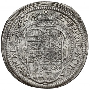 Brandenburg-Ansbach, Johann Friedrich, 1/6 taler 1677