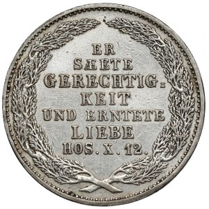 Sachsen, Friedrich August II, 1/3 taler 1854 - Königs Tod