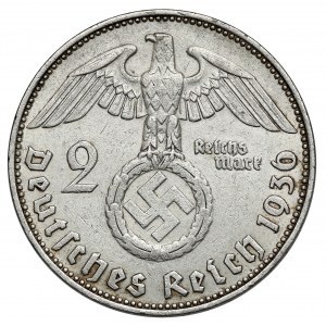 2 známka 1936-J, Hindenburg