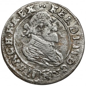 Rakousko, Ferdinand II, 3 kreuzer 1627-N, Nikolsburg