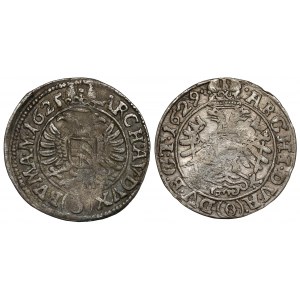 Bohemia, Ferdinand II, 3 kreuzer 1625-1629, lot (2pcs)