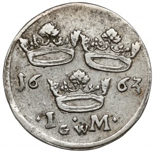 Schweden, Karl XII., 1 Mark 1663 GW
