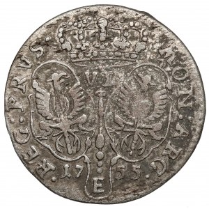 Preußen, Friedrich II, 6 groscher 1755-E