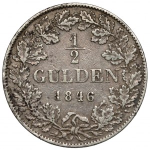 Sachsen-Meiningen, Bernhard II, 1/2 Gulden 1846