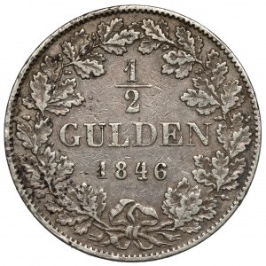 Sachsen-Meiningen, Bernhard II, 1/2 gulden 1846