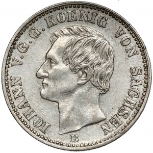 Sachsen, Johann, 1/6 taler 1861