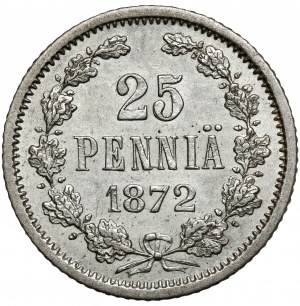 Finland / Russia, Alexander II, 25 penniä 1872