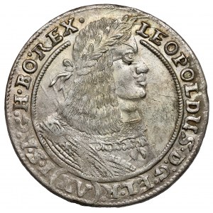 Silesia, Leopold I, 15 krajcars 1662 GH, Wrocław
