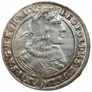 Śląsk, Leopold I, 15 krajcarów 1662 GH, Wrocław