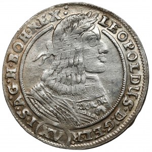 Schlesien, Leopold I., 15 krajcars 1662 GH, Wrocław